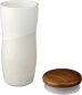 Preview: Keramikbecher RENO 370 ml mit Holzdeckel