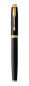 Preview: PARKER® IM Core Tintenroller und Kugelschreiber Black Lacquer G.C.