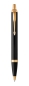Preview: PARKER® IM Core Tintenroller und Kugelschreiber Black Lacquer G.C.