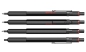 Preview: rOtring 600 Set Kugelschreiber & Bleistift schwarz mit Etui