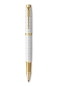Preview: PARKER® IM Premium Schreibset Tintenroller und Kugelschreiber Pearl G.C.