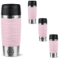 Preview: EMSA Thermobecher TRAVEL MUG Waves Pastellrosa 360 ml mit Wunschgravur