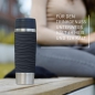 Preview: EMSA Thermobecher TRAVEL MUG Waves Schwarz 500 ml mit Wunschgravur