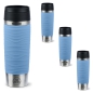 Preview: EMSA Thermobecher TRAVEL MUG Waves Pastellblau 500 ml mit Wunschgravur