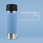 Preview: EMSA Thermobecher TRAVEL MUG Waves Pastellblau 500 ml mit Wunschgravur