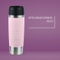 Preview: EMSA Thermobecher TRAVEL MUG Waves Pastellrosa 500 ml mit Wunschgravur