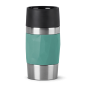 Preview: EMSA Thermobecher TRAVEL MUG Compact Petrol 300 ml mit Wunschgravur