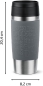 Preview: EMSA Thermobecher TRAVEL MUG Classic Pfeffergrau 360 ml mit Wunschgravur