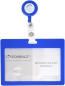 Preview: Kartenhalter TULLA Querformat mit Ausweisjojo SOLID SILVER