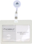 Preview: Kartenhalter TULLA Querformat mit Ausweisjojo SOLID SILVER