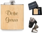 Preview: Holz-Edelstahl Flachmannset