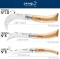 Preview: Opinel No 08 Gärtnermesser, Buchenholz