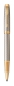 Preview: PARKER® IM Premium Schreibset Tintenroller und Kugelschreiber Warm Grey G.C.