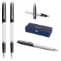 Preview: Waterman® Set aus Kugelschreiber und Füllfederhalter Block Black-White G.T.