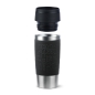Preview: EMSA Thermobecher TRAVEL MUG Classic Schwarz 360 ml mit Wunschgravur