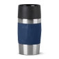 Preview: EMSA Thermobecher TRAVEL MUG Compact Blau 300 ml mit Wunschgravur