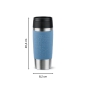 Preview: EMSA Thermobecher TRAVEL MUG Classic Aquablau 360 ml mit Wunschgravur