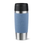 Preview: EMSA Thermobecher TRAVEL MUG Classic Aquablau 360 ml mit Wunschgravur