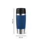 Preview: EMSA Thermobecher TRAVEL MUG Classic Dunkelblau 360 ml mit Wunschgravur