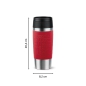 Preview: EMSA Thermobecher TRAVEL MUG Classic Dunkelrot 360 ml mit Wunschgravur