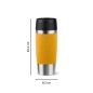 Preview: EMSA Thermobecher TRAVEL MUG Classic Senfgelb 360 ml mit Wunschgravur