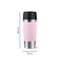 Preview: EMSA Thermobecher TRAVEL MUG Classic Pastellrosa 360 ml mit Wunschgravur