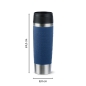 Preview: EMSA Thermobecher TRAVEL MUG Classic Dunkelblau 500 ml mit Wunschgravur