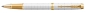 Preview: PARKER® IM Premium Schreibset Tintenroller und Kugelschreiber Pearl G.C.