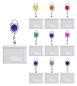 Preview: Kartenhalter Querformat mit Ausweisjojo COLORI