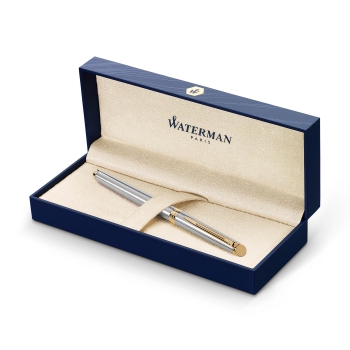 Preview: Waterman® Set aus Kugelschreiber und Rollerball Stainless Steel G.T.