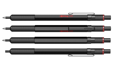 rOtring 600 Set Kugelschreiber & Bleistift schwarz mit Etui