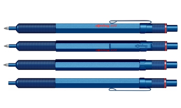 rOtring 600 Set Kugelschreiber & Bleistift blau mit Etui