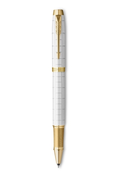 PARKER® IM Premium Schreibset Tintenroller und Kugelschreiber Pearl G.C.