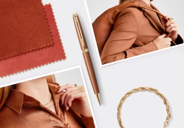 Waterman® Set aus Kugelschreiber und Rollerball Copper Red G.T.