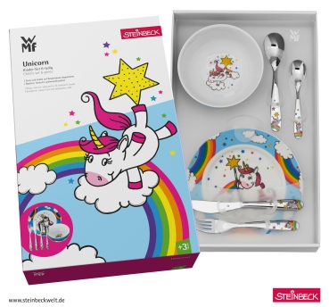 WMF Kindergeschirr-Set Einhorn, 6-teilig