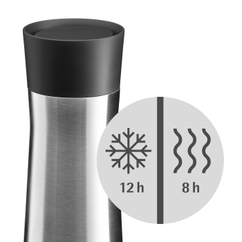 WMF Impulse Isolierbecher, 0,35 l Edelstahl gebürstet
