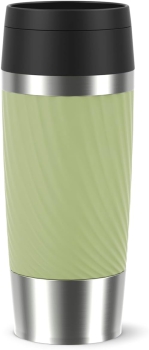 Preview: EMSA Thermobecher TRAVEL MUG Classic Twist Grün 360 ml mit Wunschgravur