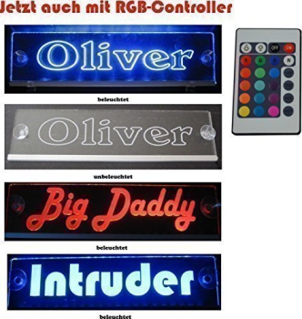 Trucker LKW LED Namensschild RGB