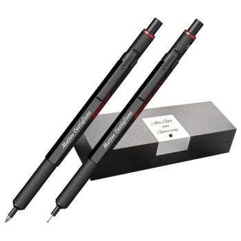 rOtring 600 Set Kugelschreiber & Bleistift schwarz mit Etui