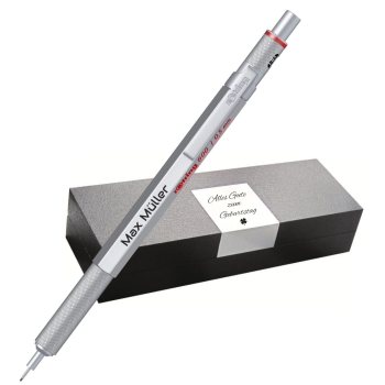 rOtring 600 Kugelschreiber silber mit Etui