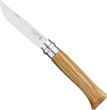 OPINEL No. 08 Taschenmesser Olivenholz Geschenk-Set