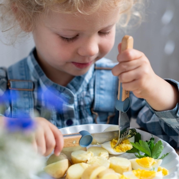 Le Petit Gourmet Kinderbesteck Regenblau – Kinderbesteck-Set