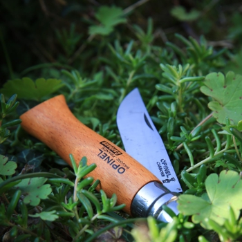 OPINEL No. 08 Taschenmesser mit Etui, Carbon