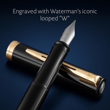 Waterman® Füllfederhalter & Kugelschreiber Impression Black G.T.