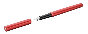 Pelikan Set aus Kugelschreiber und Füllhalter Ineo® Elements Feuer-Rot mit Gravur