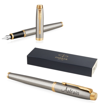 PARKER Füllfederhalter IM Core Brushed Metal G.C.