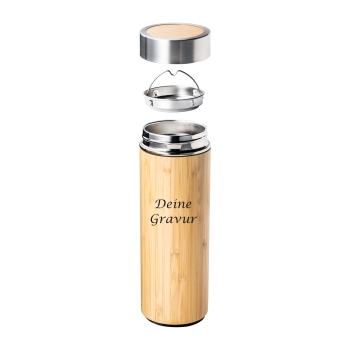 Bambus Isolierflasche ADAMUZ