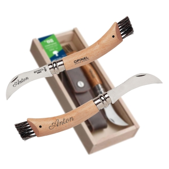 Opinel Pilzmesser No. 8 mit Bürste und Etui