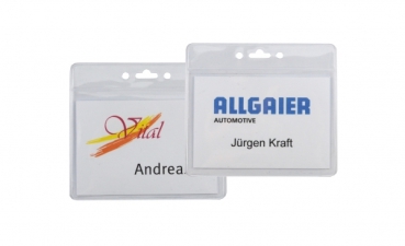 Ausweishülle Querformat mit Ausweisjojo SOLID SILVER