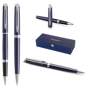 Waterman® Set aus Kugelschreiber und Füllfederhalter Blue C.T.